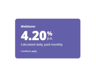 WebSaver rate 4.20%p.a.